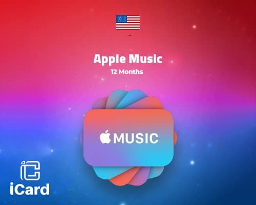 بطاقة موسيقى ابل ايتونز اشتراك 12 شهر متجر امريكي 