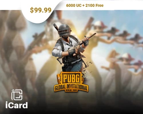 بطاقة شحن شدات ببجي 8100