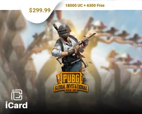 بطاقة شحن شدات ببجي 24300