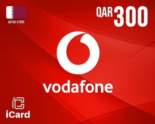 بطاقة فودافون 300 ريال قطري