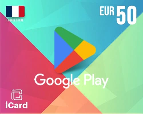 بطاقة جوجل بلاي 50 يورو (المتجر الفرنسي)
