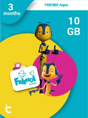 فرندي اكوا نت 10 جيجا - 3 اشهر