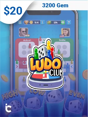 لودو كلوب 20 دولار - 3200 ألماسة