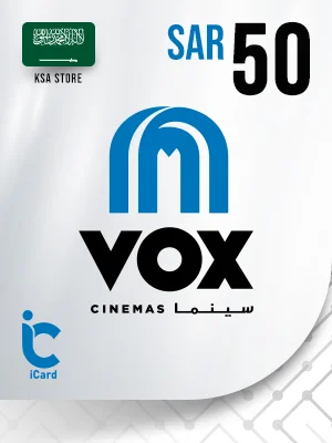 فوكس سينما بطاقة هدايا 50 ريال