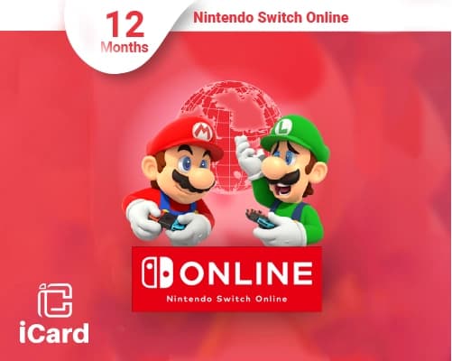 بطاقة نينتيندو سويتش إشتراك 12 شهر متجر امريكي
