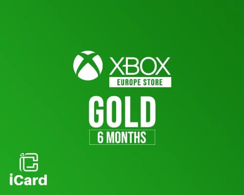 اكس بوكس لايف جولد اشتراك 6 شهور المتجر الأوروبي تعمل داخل أوروبا فقط